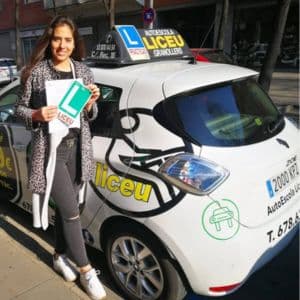 Alumno con su carnet de conducir, Liceu Granollers